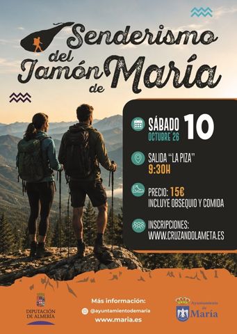 Cartel de SENDERISMO DEL JAMÓN DE MARIA 2026